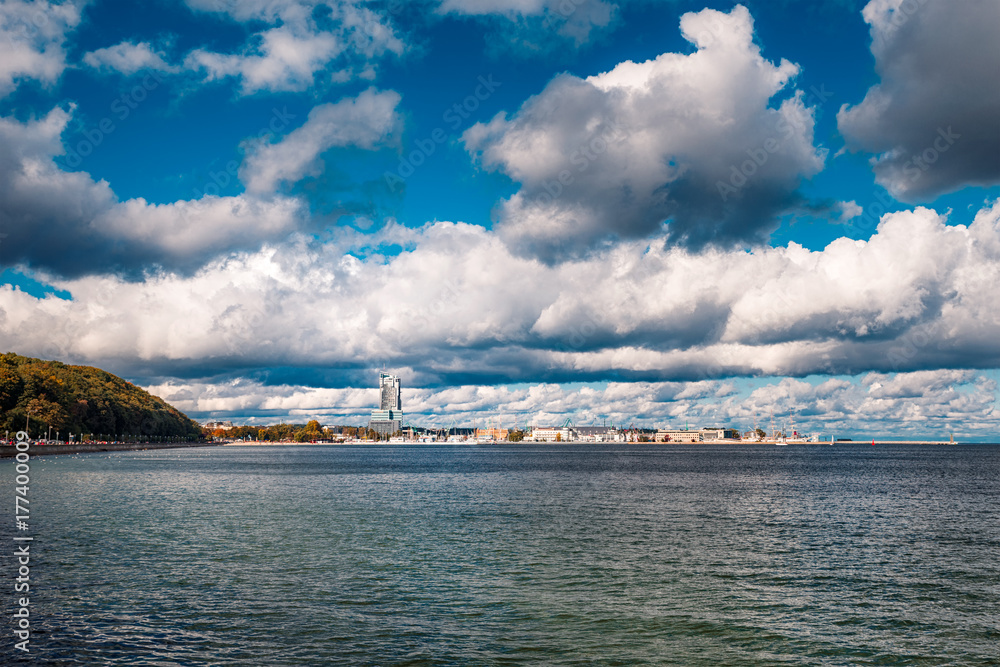 Panorama of the city of Gdynia