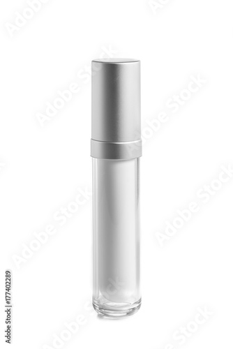 spray bottle cosmetic, lotion packaging on a white background