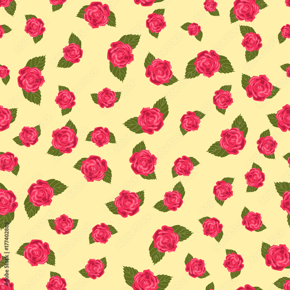Rose seamless pattern. Seamless pattern with flowers roses. Floral seamless background. Rose seamless pattern. Seamless pattern with flowers roses. Floral seamless background.