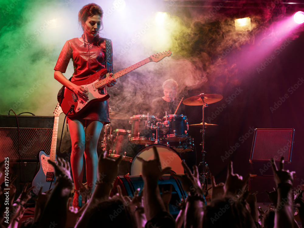 Fototapeta premium Rock concert at the club.