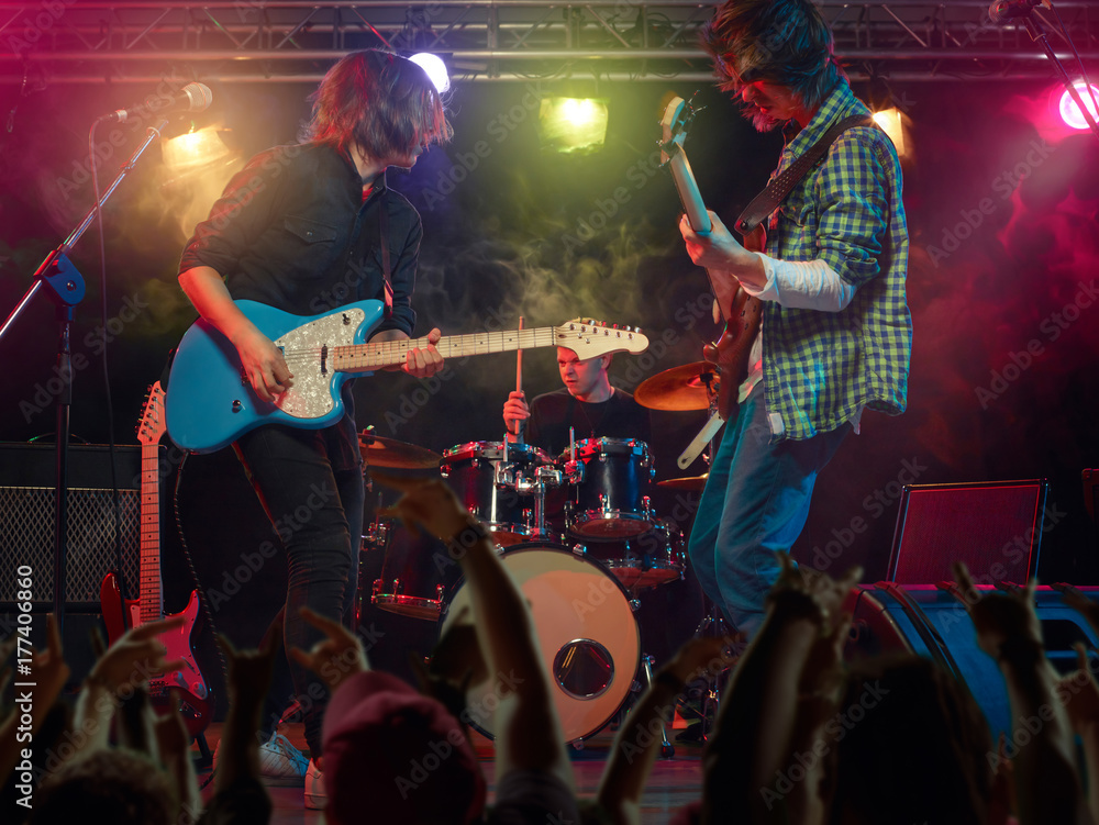 Obraz premium Rock concert at the club.