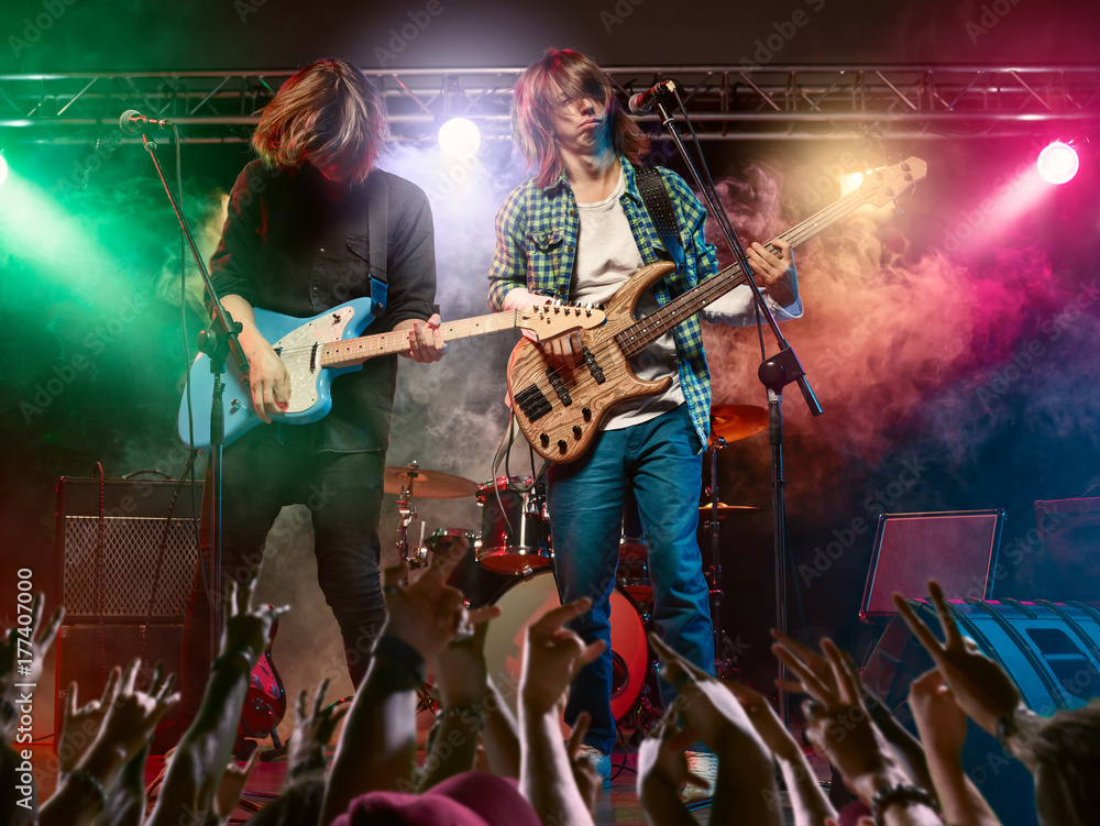 Fototapeta premium Rock concert at the club.