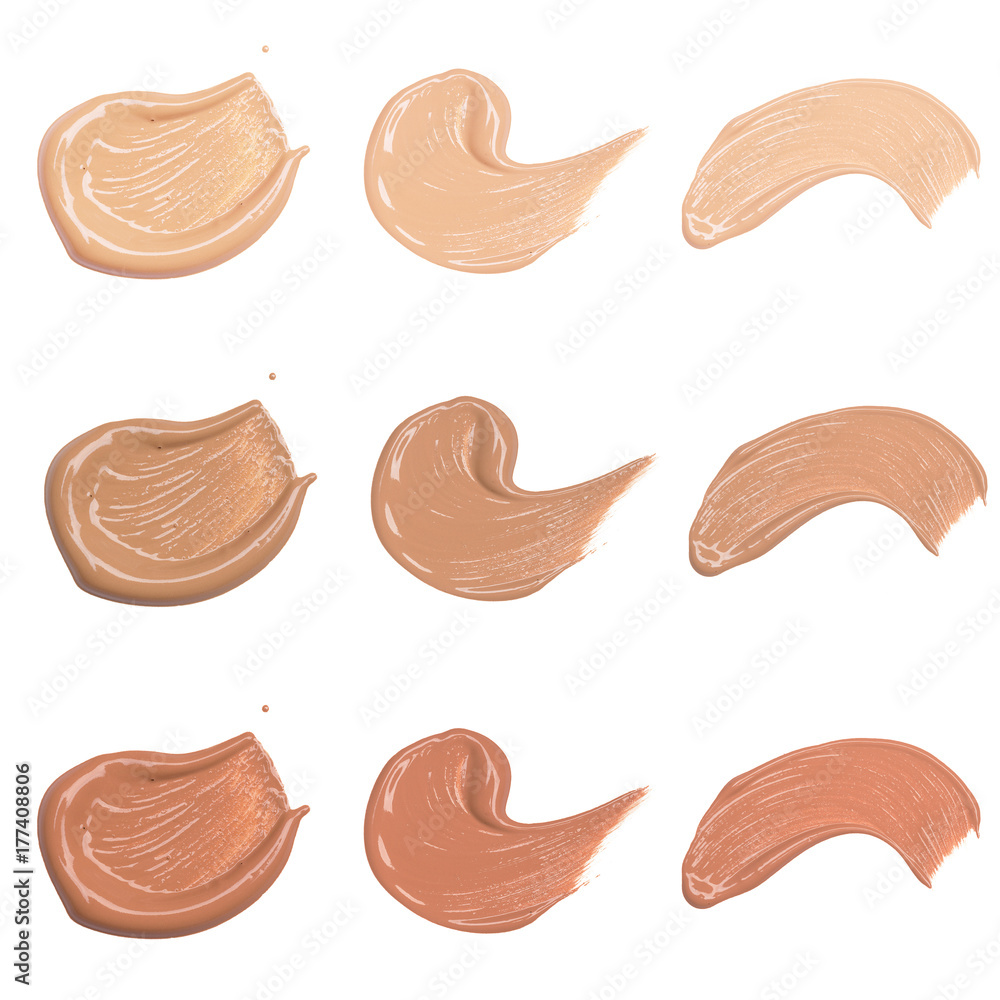 foundation swatches on white foundation swatches on white