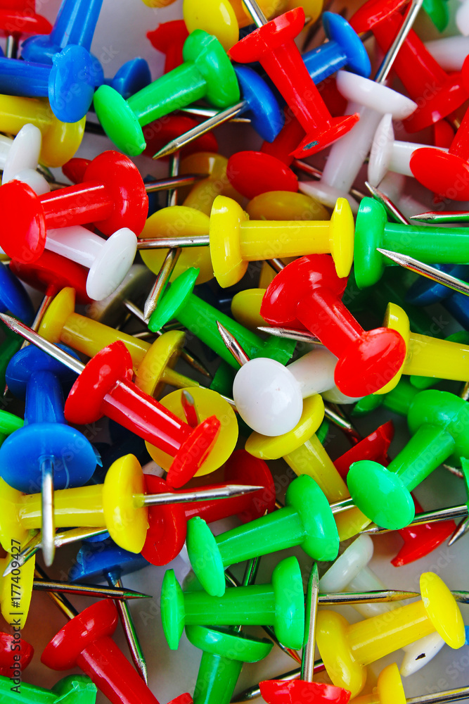 Fototapeta premium Colorful pins