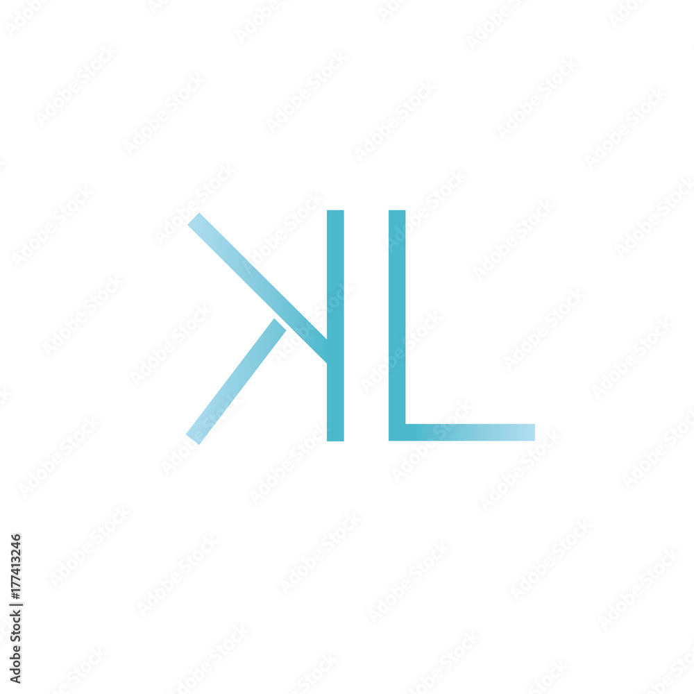 Letters L, K logo. Design template elements Letters L, K logo. Design template elements