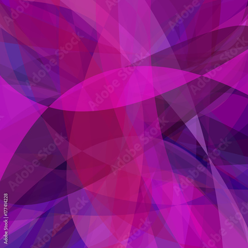 Purple abstract vector background from dynamic curves