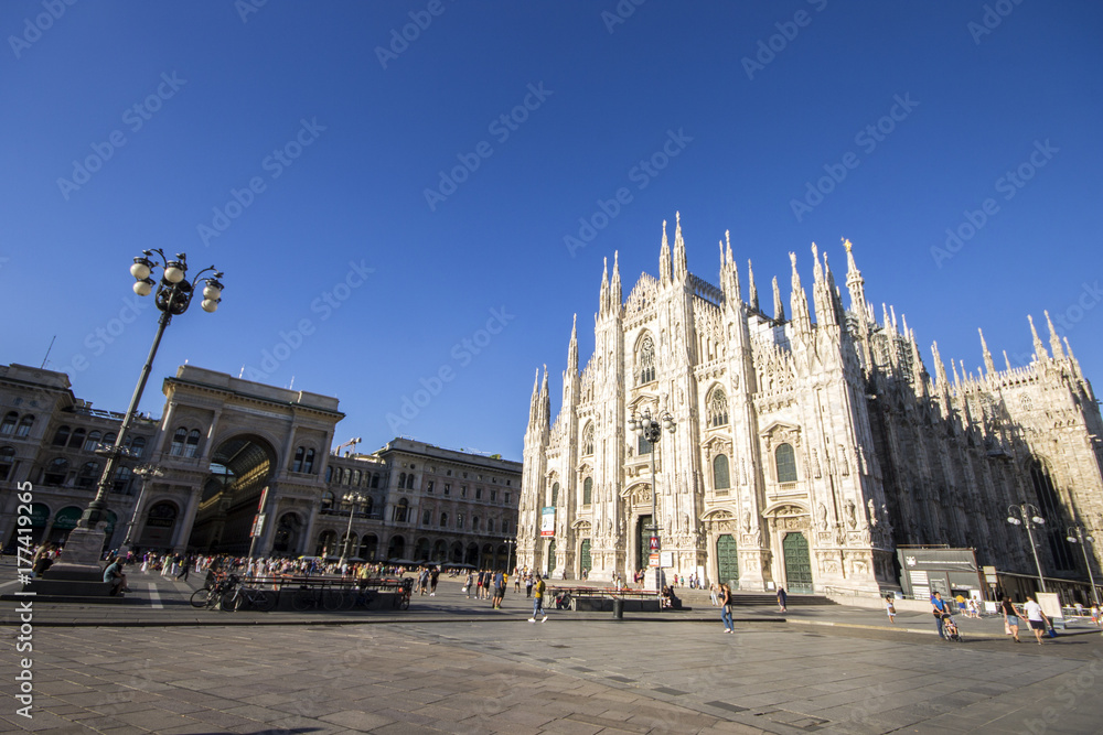 Milan Cathedral, a Gothic cathedral, largest church in Italy and the fifth largest in the world