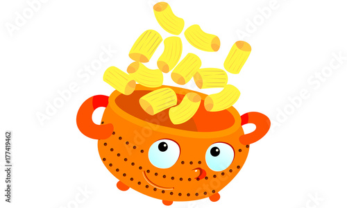 clip art scolapasta simpatico cibo personaggio cucina pasta