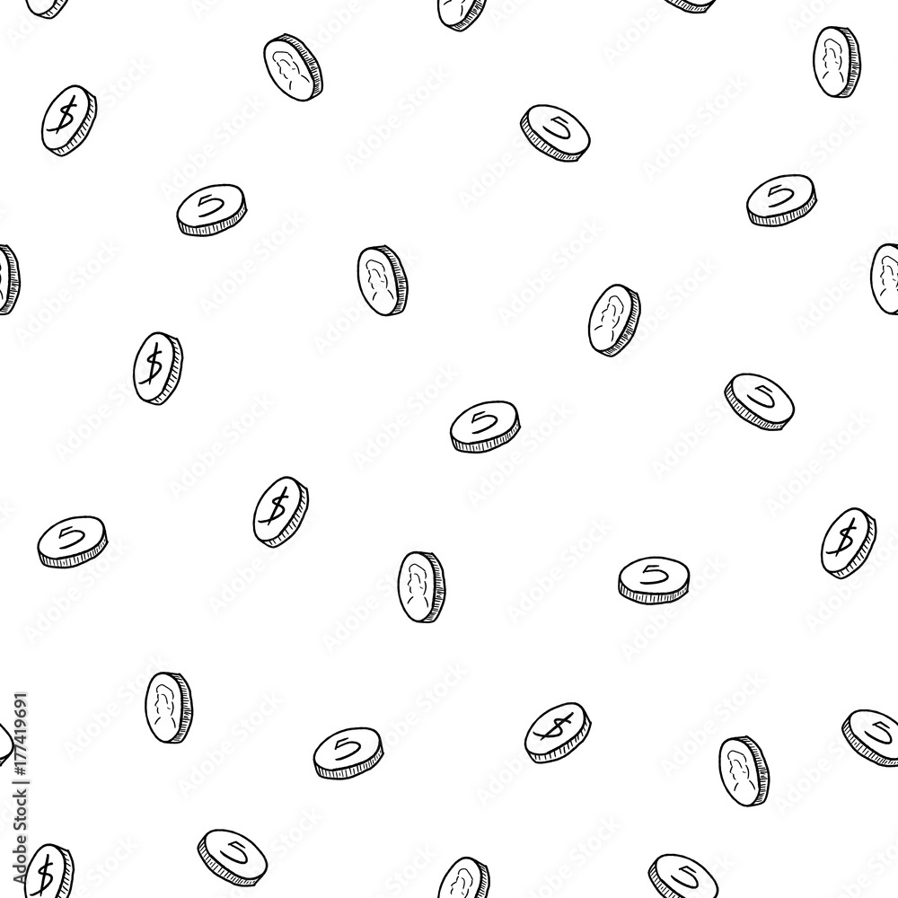Money pattern illustration Stock Vector | Adobe Stock