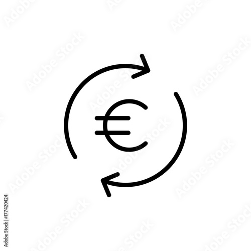 Modern exchange line icon.