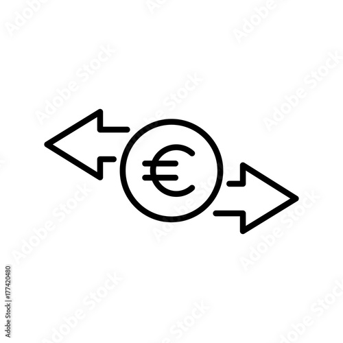 Modern exchange line icon.