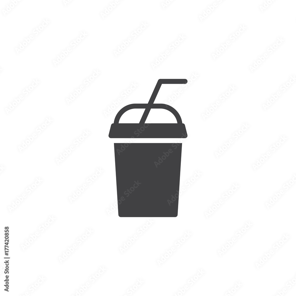 Smoothie drink cup icon vector, filled flat sign, solid pictogram isolated on white. Symbol, logo illustration. Smoothie drink cup icon vector, filled flat sign, solid pictogram isolated on white. Symbol, logo illustration.