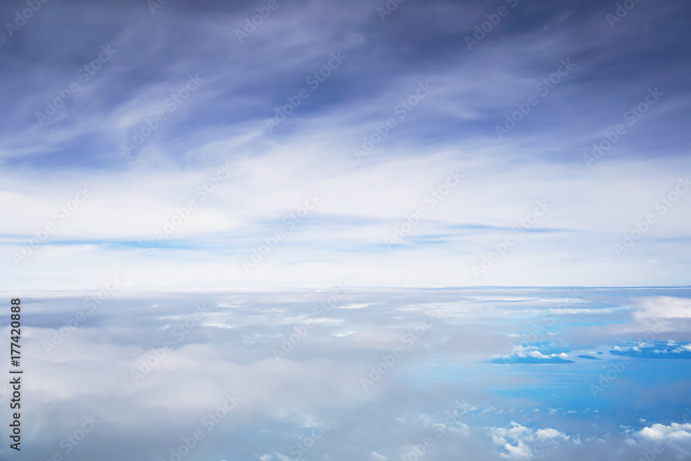 cloud blue sky aerial view from the airplane cloud blue sky aerial view from the airplane