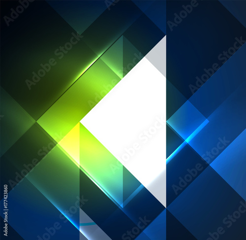 Cosmic electric background with shiny glowing plexus electricity impulses