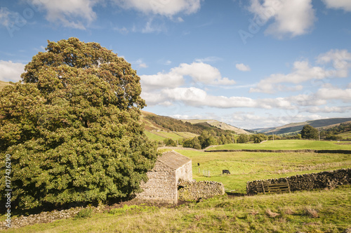 An image of the village of Thwaite in the Yorkshire Dales, England photo