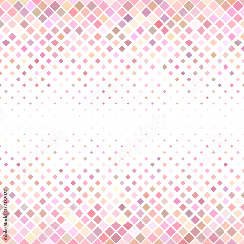 Pink abstract square pattern background - geometrical vector illustration from diagonal squares