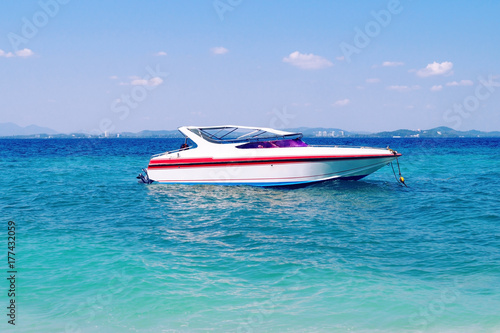 speed boat on the sea © Pavlova