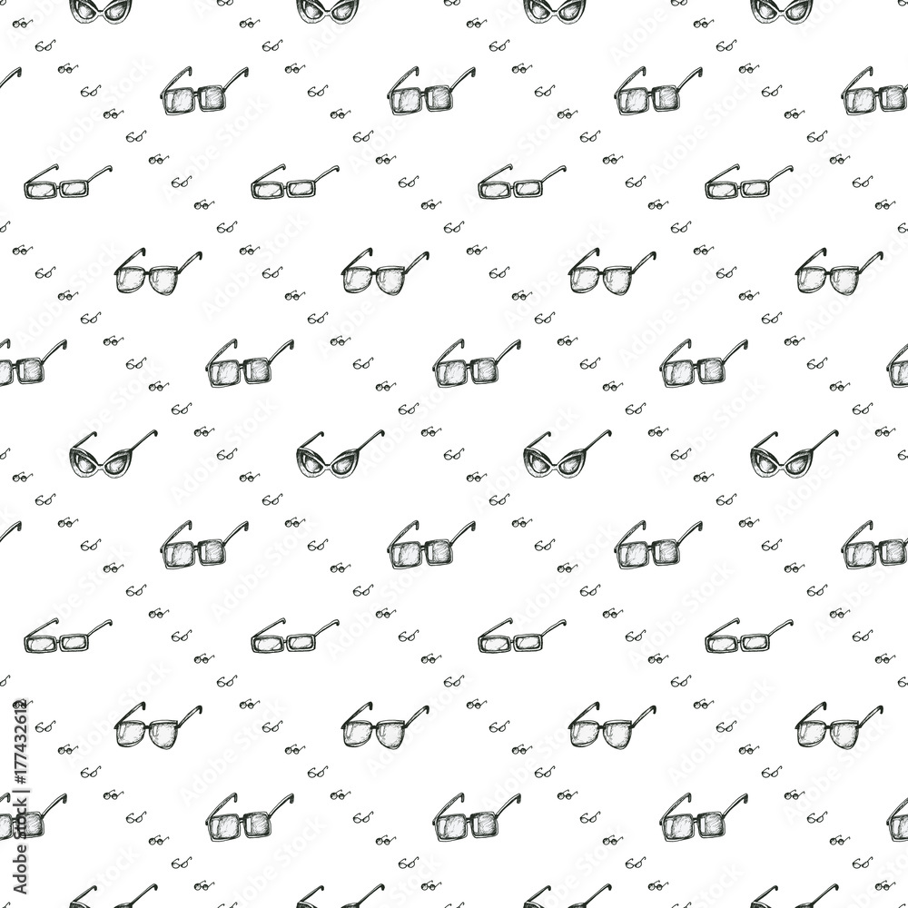 Seamless pattern with sunglasses Seamless pattern with sunglasses