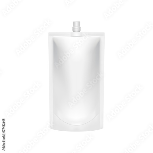 Liquid drink packaging template Full filled mock up