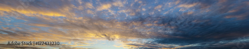 sky panorama with clouds