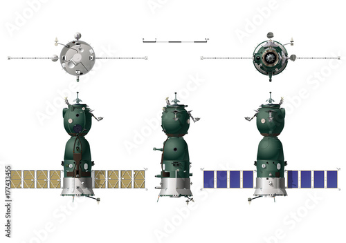 Vector hi-detailed spaceship