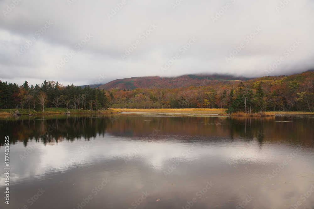 秋の幻想湖畔