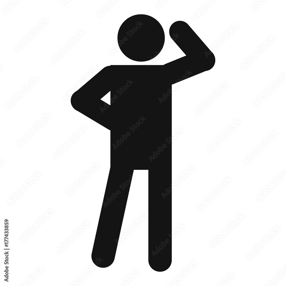 Stick figure stickman icon pictogram vector simple Stick figure stickman icon pictogram vector simple