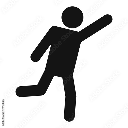 Stick figure stickman icon pictogram vector simple
