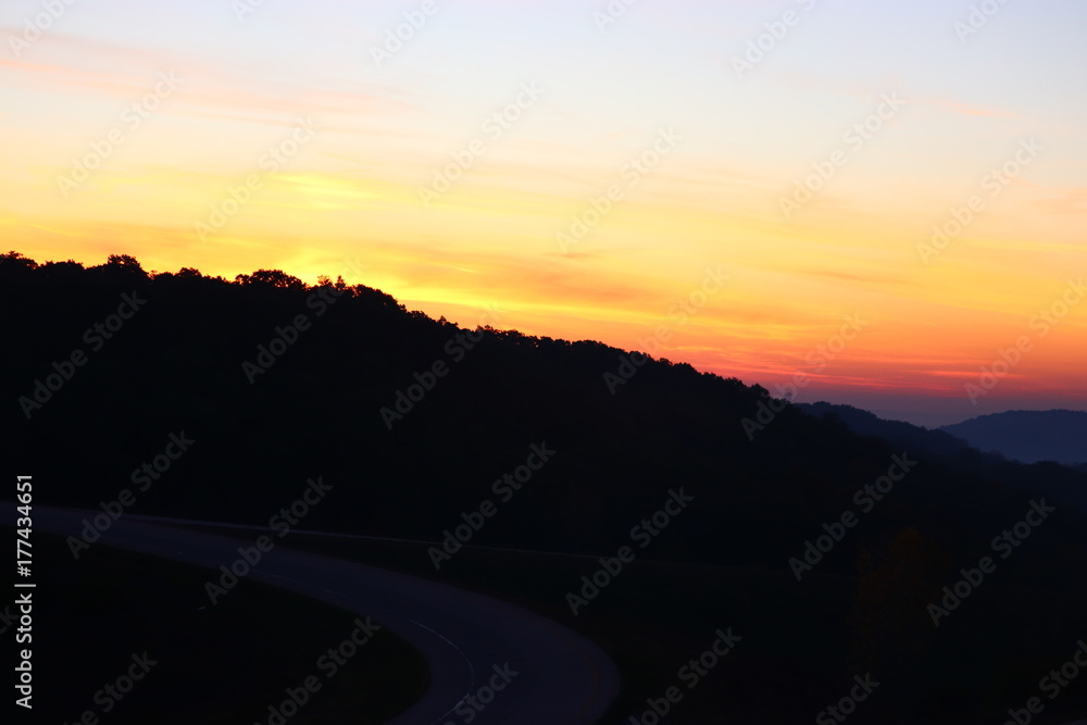 Sunrise Over the Hilltops