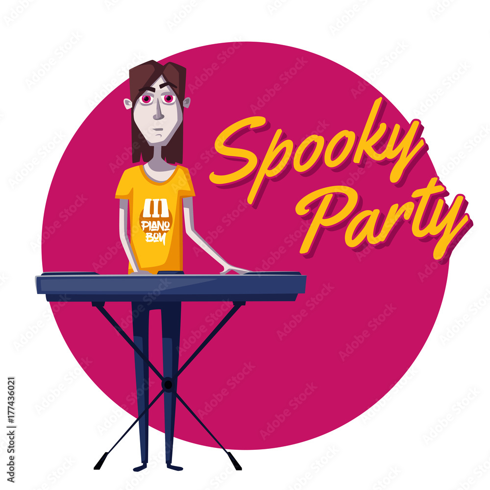 Happy halloween poster. Cartoon vector illustration. Happy halloween poster. Cartoon vector illustration.