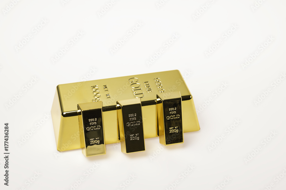 gold bars isolated on white background gold bars isolated on white background