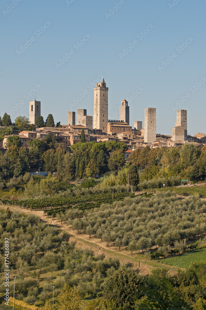 Hill Town of San Gimignano, Tuscany, Italy