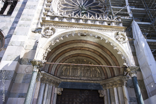 The Duomo di Monza, Italy. The only duomo that is not a cathedral, as Monza has always been part of the Diocese of Milan, but is in the charge of an archpriest photo