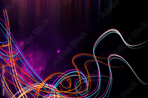 Obraz na płótnie Creative digital wave background