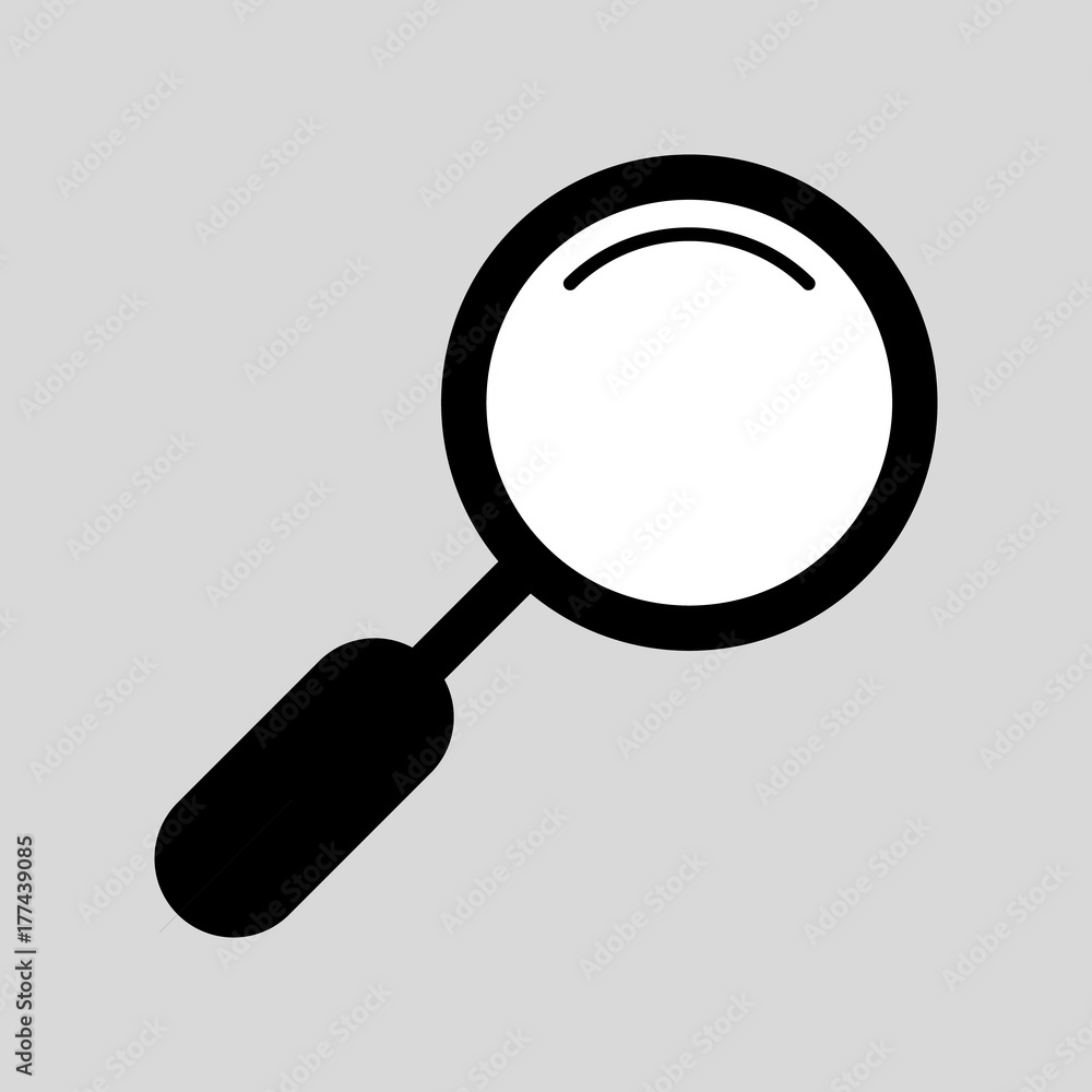 Magnifying Glass Magnifier Vector Hd Images, A Black Magnifying