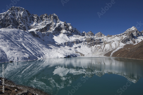 Gokyo Lake, 4800m. Everest Region, Nepal. photo