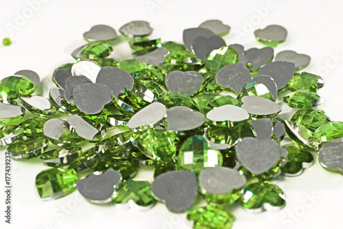 Green shiny backdrop background cover wallpaper green crystal bling rhineston...