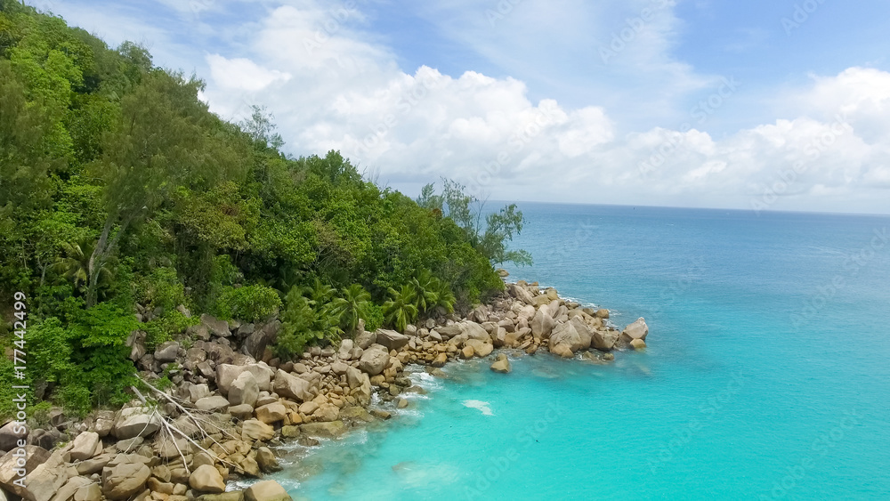 Beautiful aerial view of Seychelles Island Beautiful aerial view of Seychelles Island