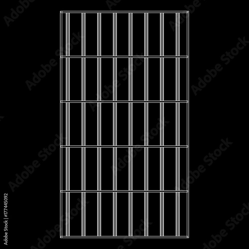 Wallpaper Mural Wireframe prison bars . Cage connected concept Vector illustration. Torontodigital.ca