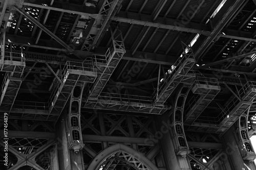 iron structures old architecture vintage