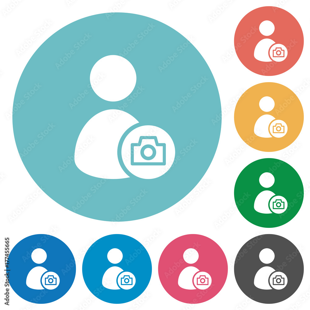 Account profile photo flat round icons Account profile photo flat round icons
