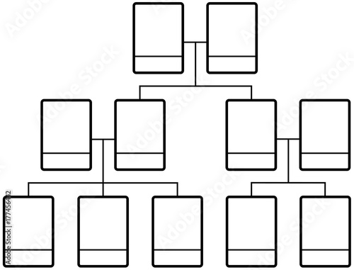 Family tree team structure blank template
