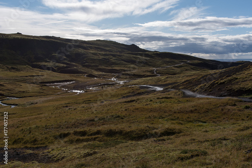 Path through the Icelandic hills