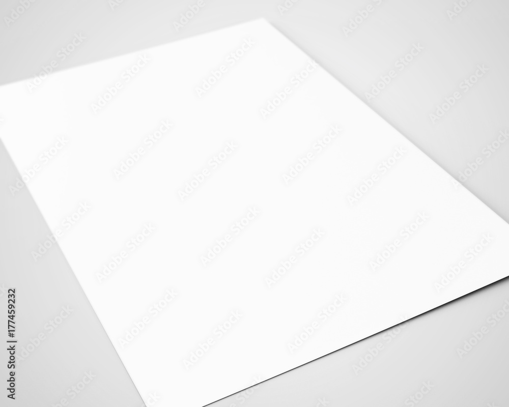 A4 / A5 Blank Flyer / Poster Paper Stock Photo Adobe Stock