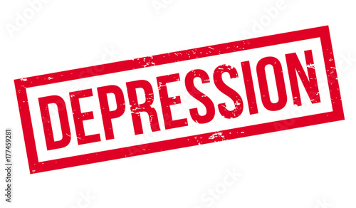 Depression rubber stamp. Grunge design with dust scratches. Effects can be easily removed for a clean, crisp look. Color is easily changed.