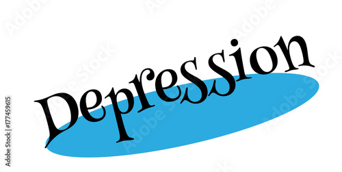 Depression rubber stamp. Grunge design with dust scratches. Effects can be easily removed for a clean, crisp look. Color is easily changed.