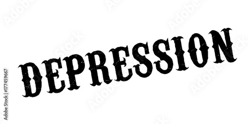 Depression rubber stamp. Grunge design with dust scratches. Effects can be easily removed for a clean, crisp look. Color is easily changed.