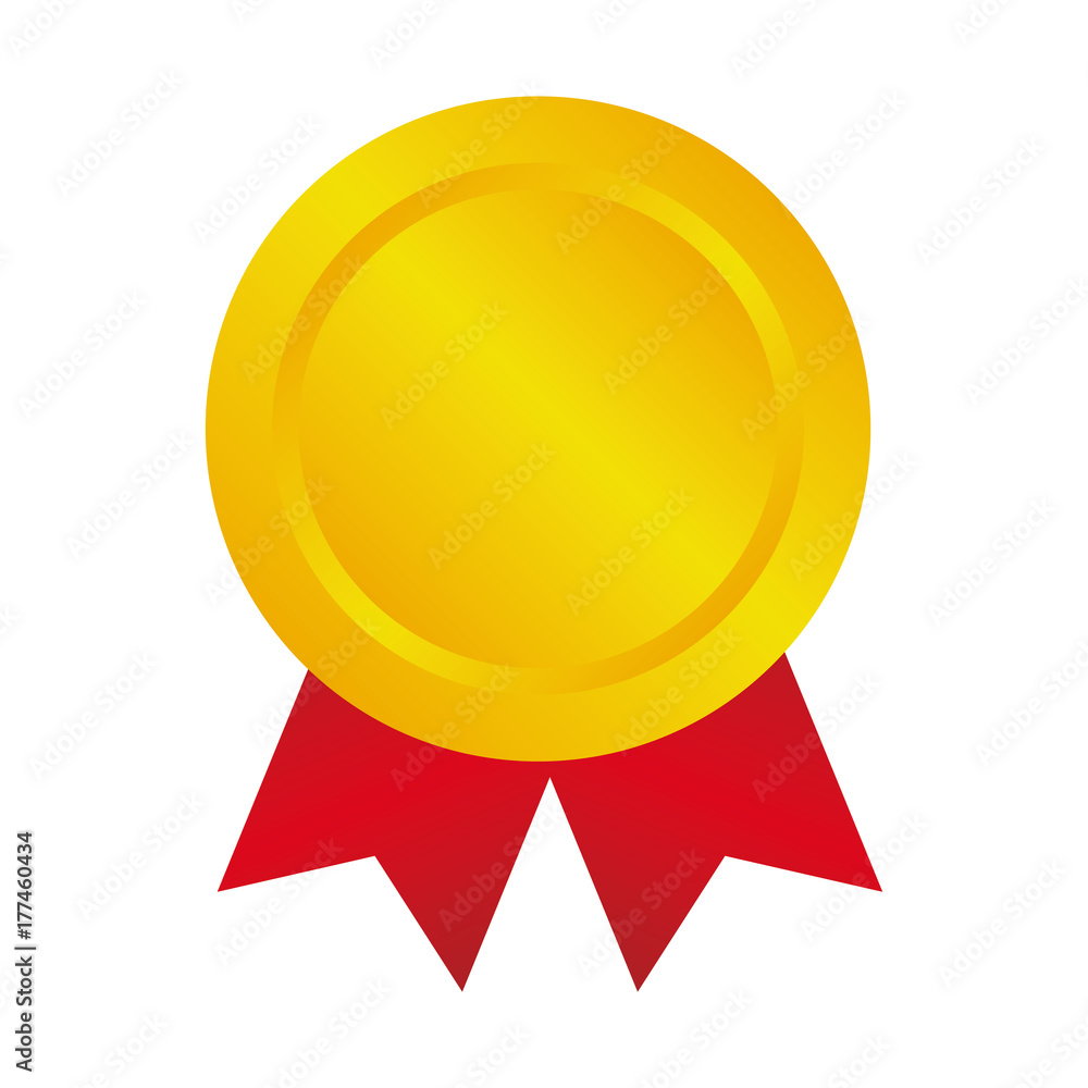 Gold medal icon illustration Gold medal icon illustration