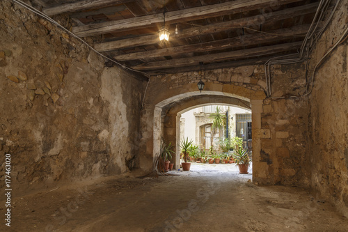 A street in Syracuse. Sicily. Italy