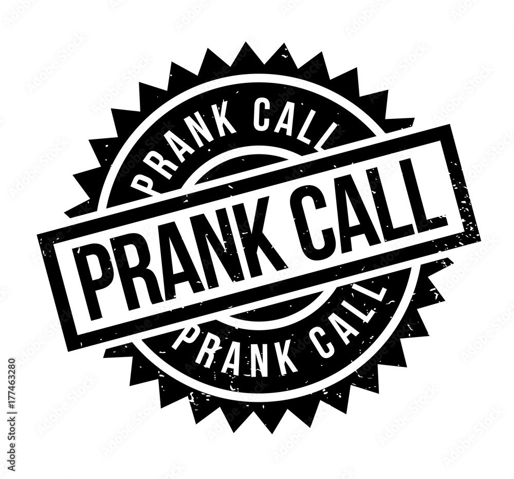 Prank Call rubber stamp. Grunge design with dust scratches. Effects can be easily removed for a clean, crisp look. Color is easily changed. Prank Call rubber stamp. Grunge design with dust scratches. Effects can be easily removed for a clean, crisp look. Color is easily changed.